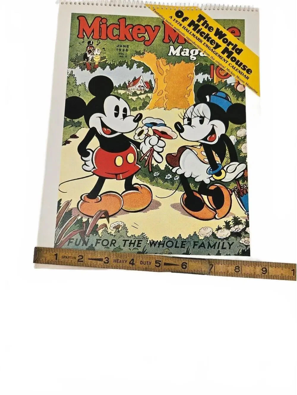 Vintage 1978 Disney The World Of Mickey Mouse Hallmark Engagement Calendar